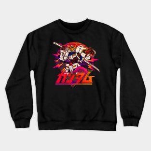 Retrowave 80s Gundam Mecha Vintage Crewneck Sweatshirt